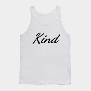 Kind Typography Art Minimal Design Tank Top